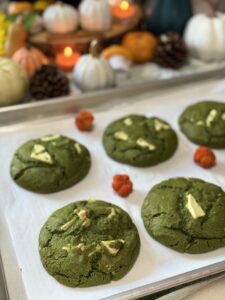 Matcha Cookies with White Chocolate