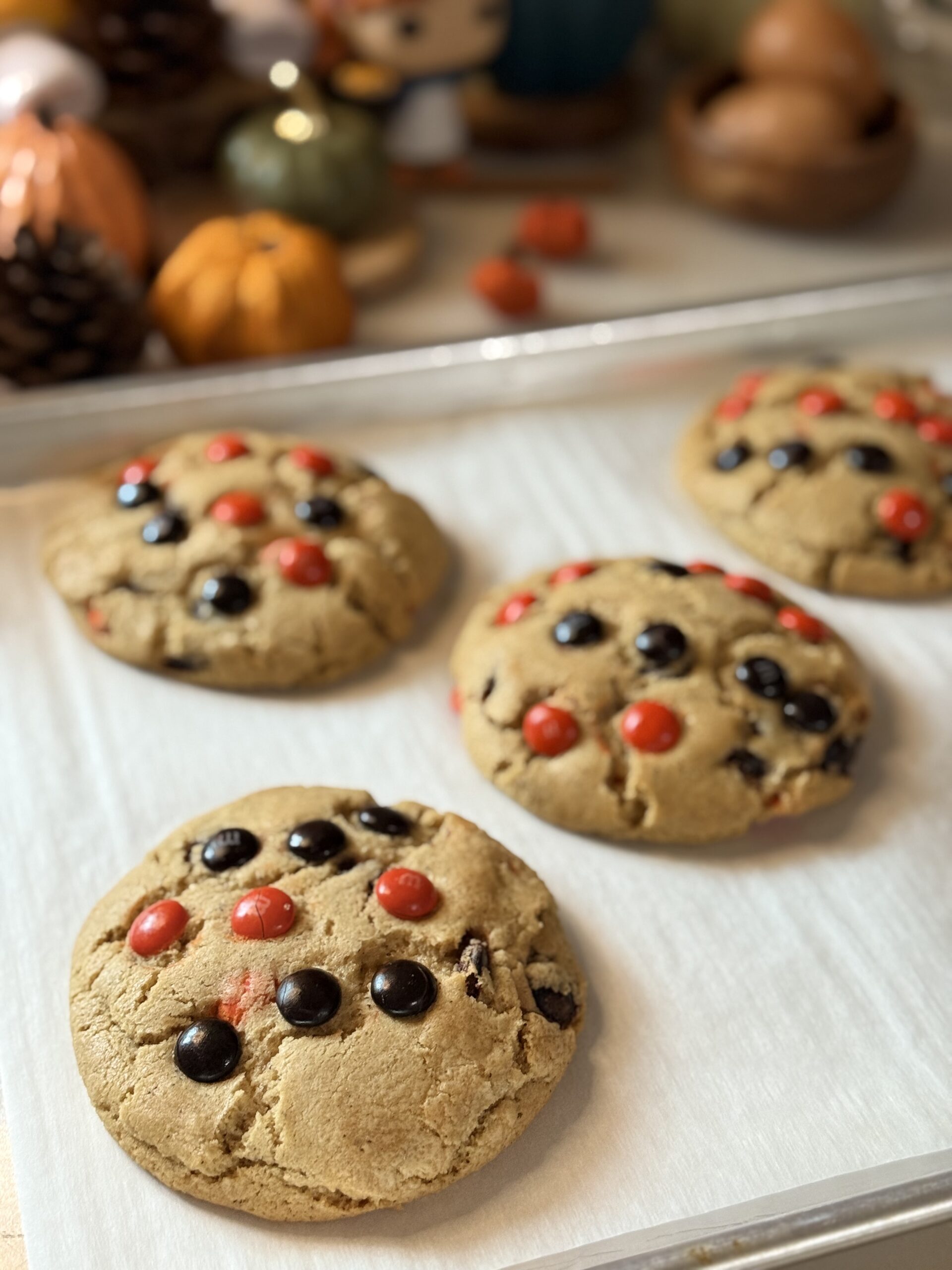 Halloween M&M’s Cookies