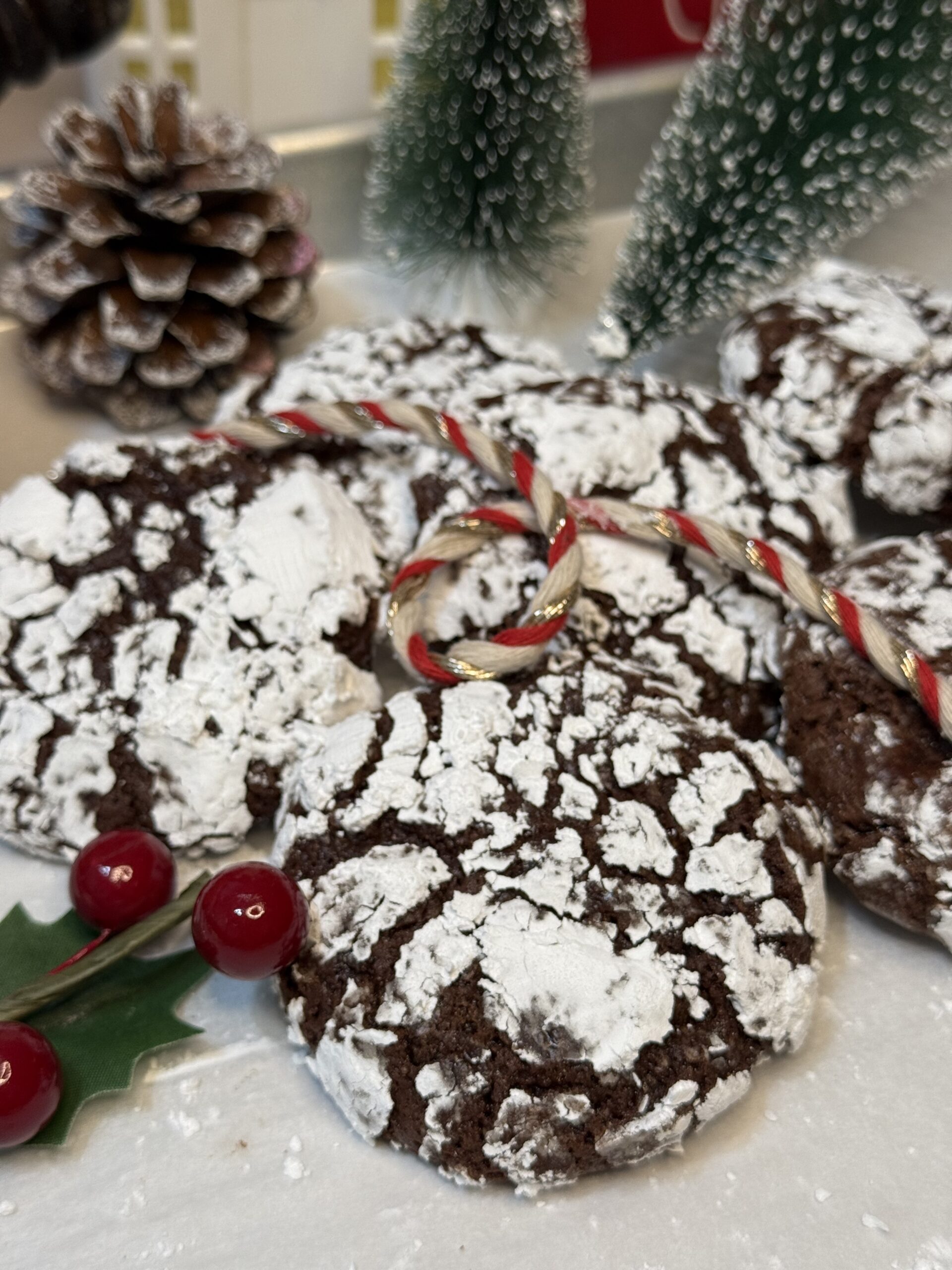 Chewy Chocolate Crinkle Cookies